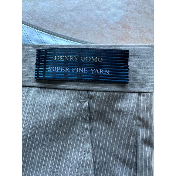 Henry Uomo Moda Italia 2 pc suit Men size 40L / 34W - Picture 13 of 15